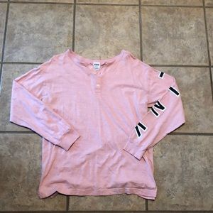 PINK Long Lightweight Sleeve Tee